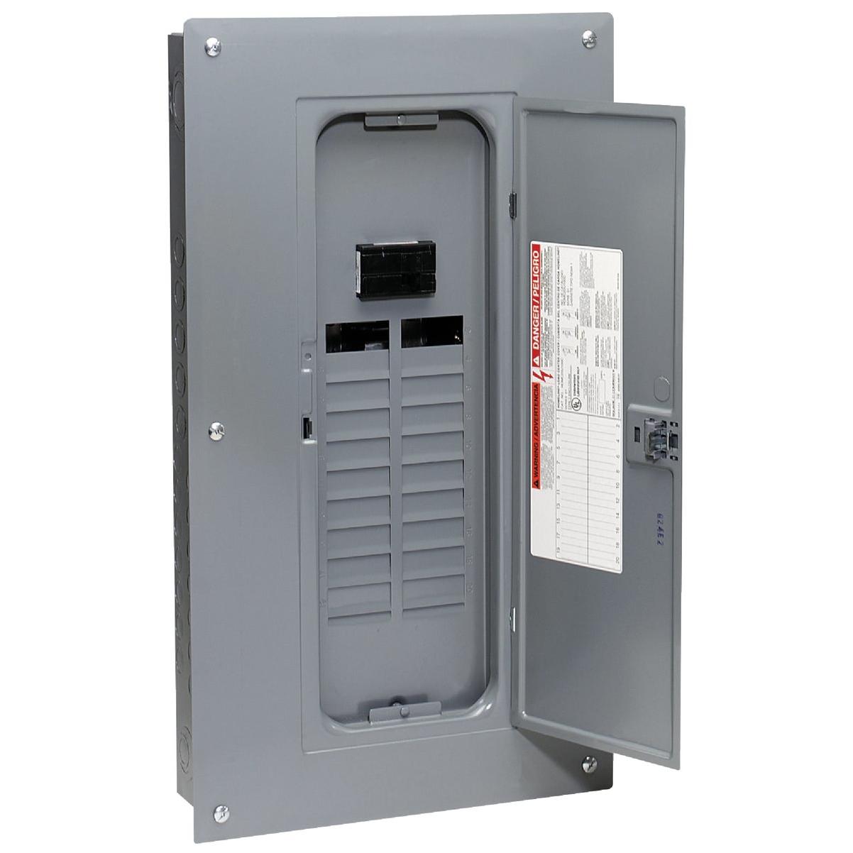 Square D Homeline 100A 20-Space 40-Circuit Indoor Main Breaker Plug-on Neutral Load Center
