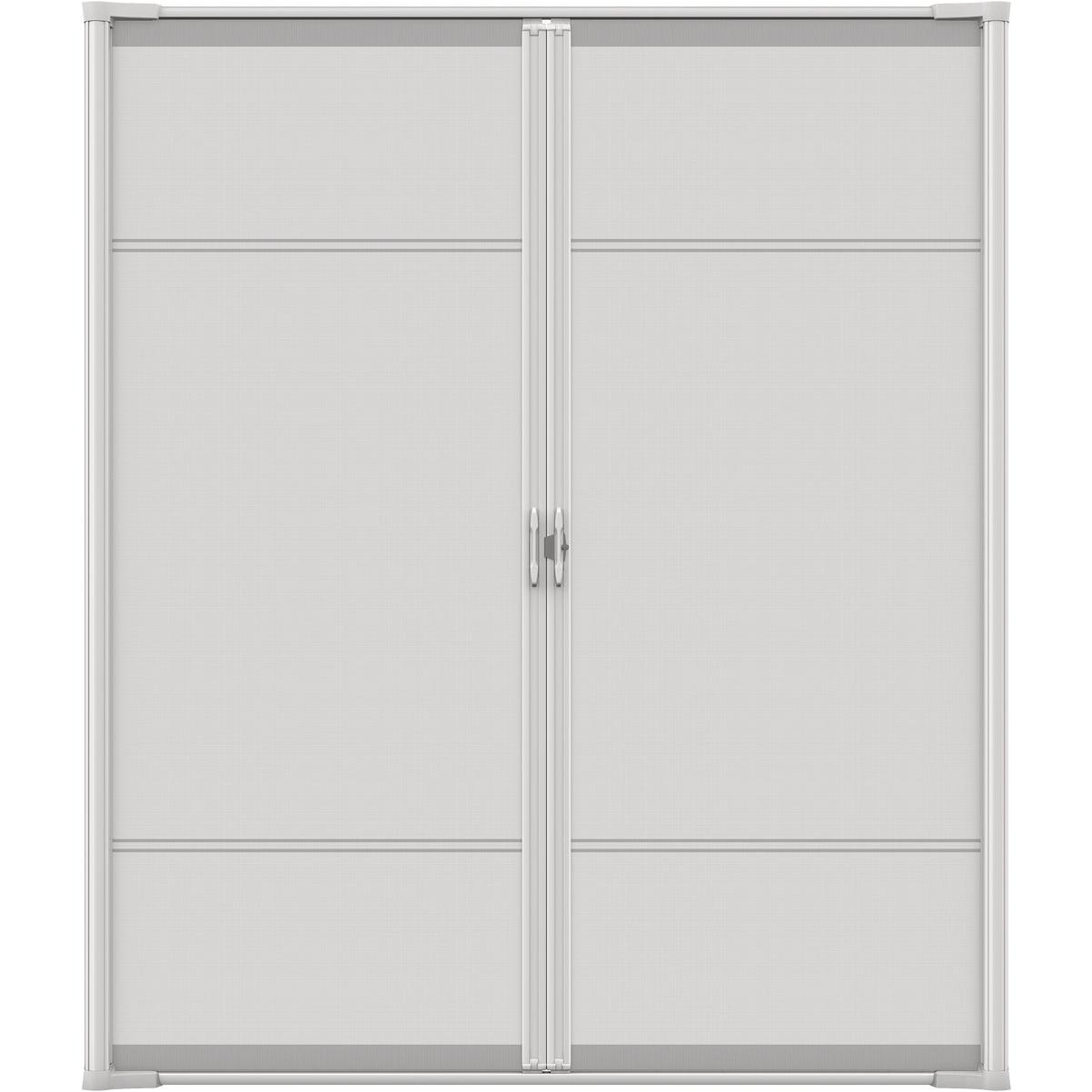 Larson Brisa 68 In. To 72 In. W x 80 In. to 81 In. H Double Door White Retractable Screen