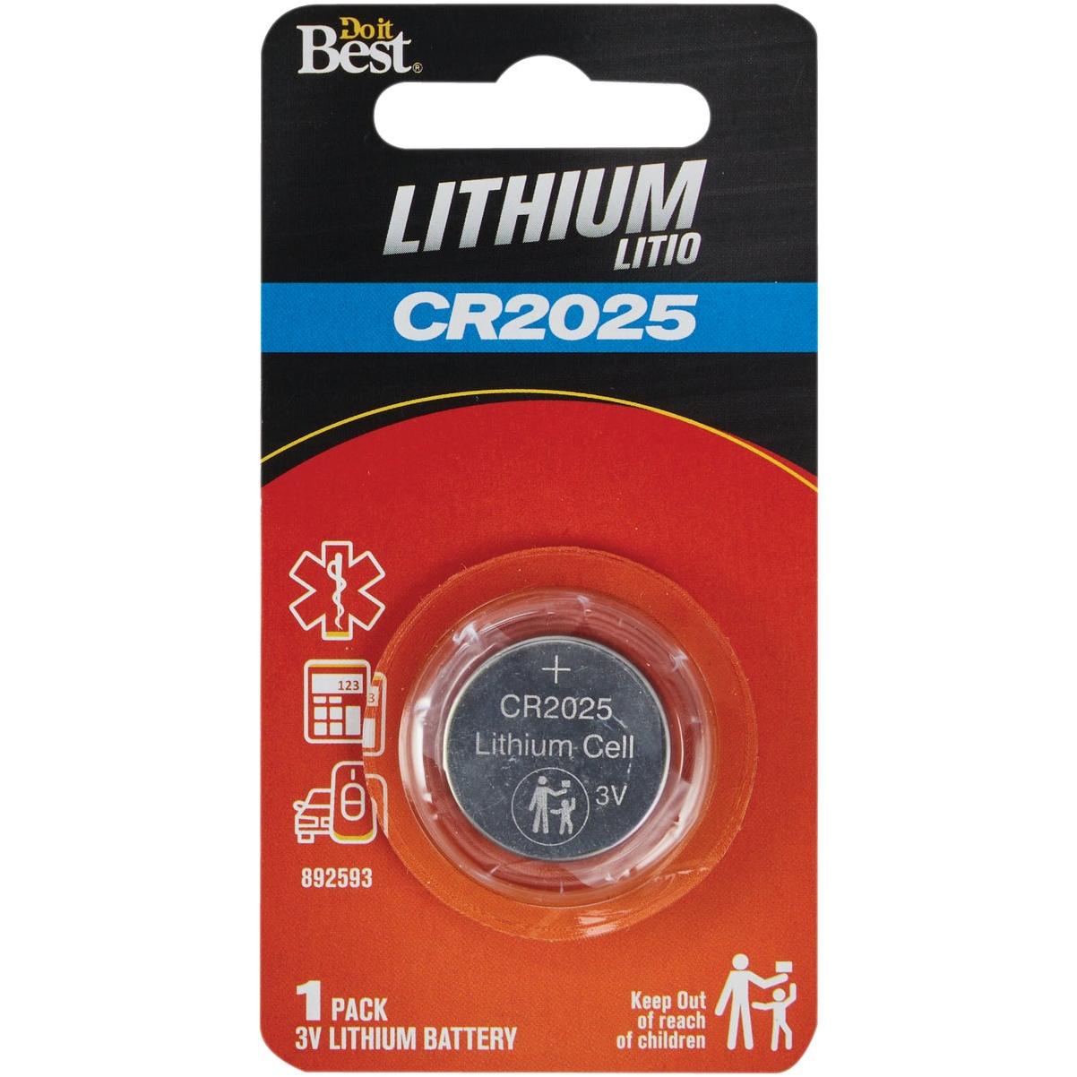Do it Best CR2025 Lithium Coin Cell Battery