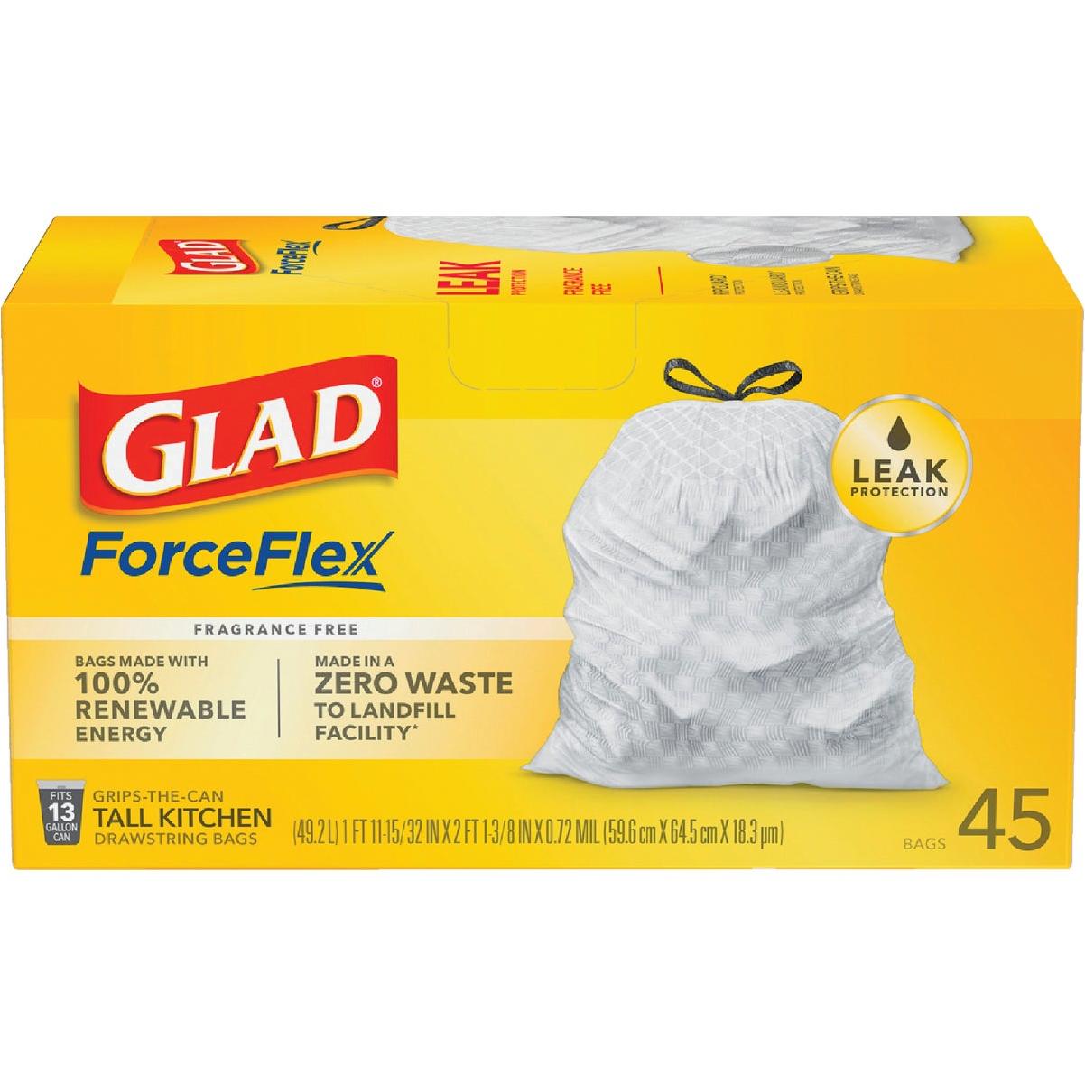 Glad ForceFlex 13 Gal. Tall Kitchen Trash Bags (40-Count)