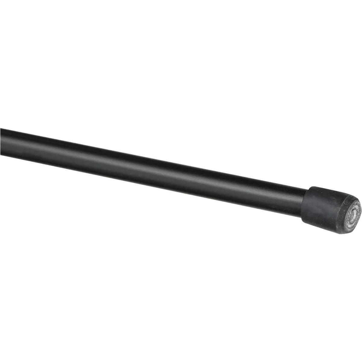 Kenney Strafford 28 In. To 48 In. 7/16 In. Spring Tension Rod, Black