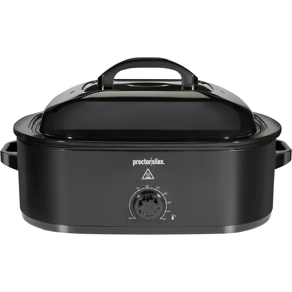 Proctor Silex 18 Qt. Black Electric Roaster With Self Basting Lid