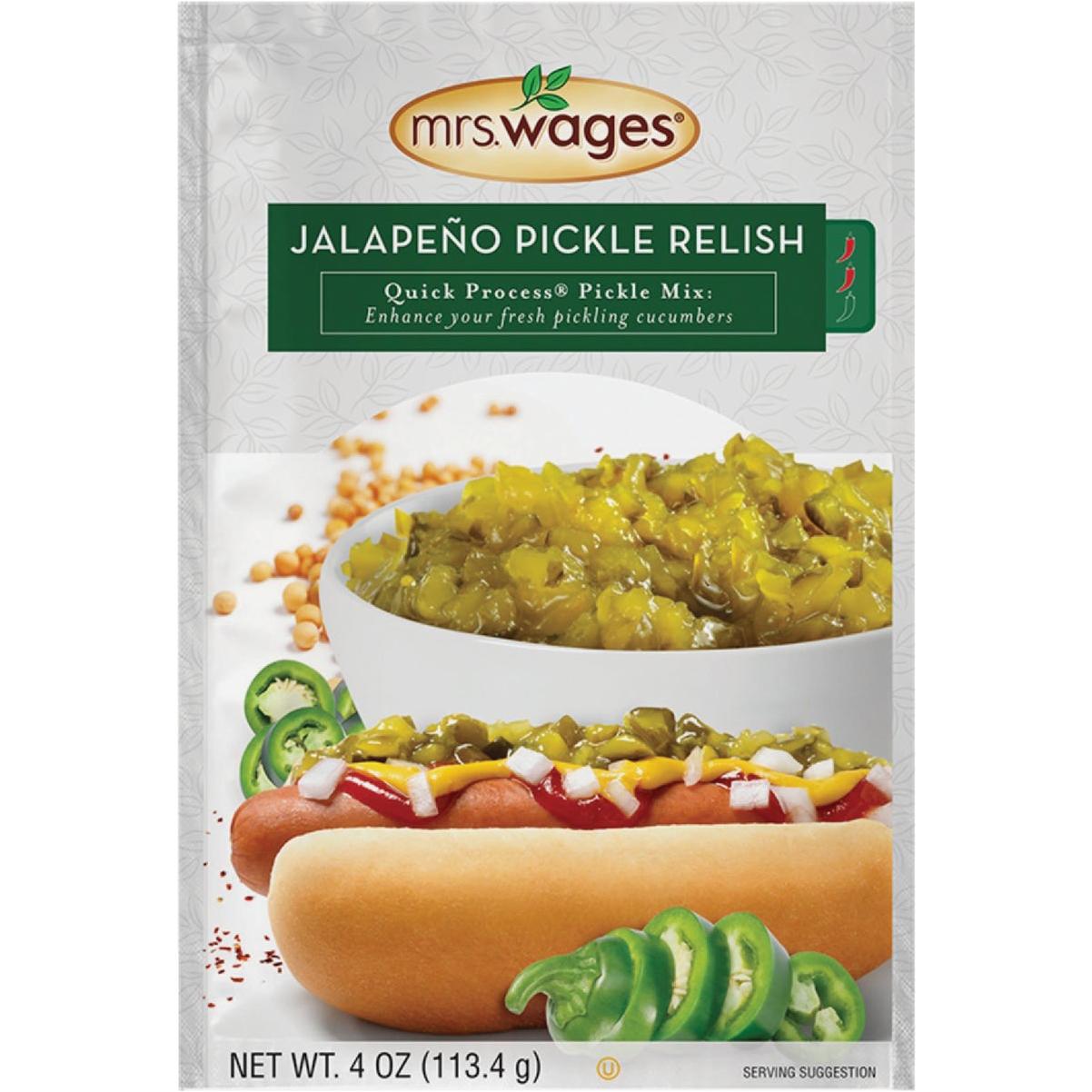 Mrs. Wages Quick Process 4 Oz. Jalapeno Pickle Relish Pickling Mix