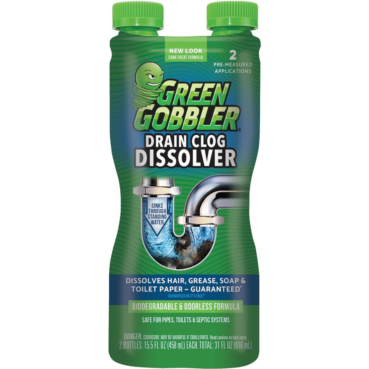 Green Gobbler Dissolve 31 Oz. Drain Opener (2-Uses)