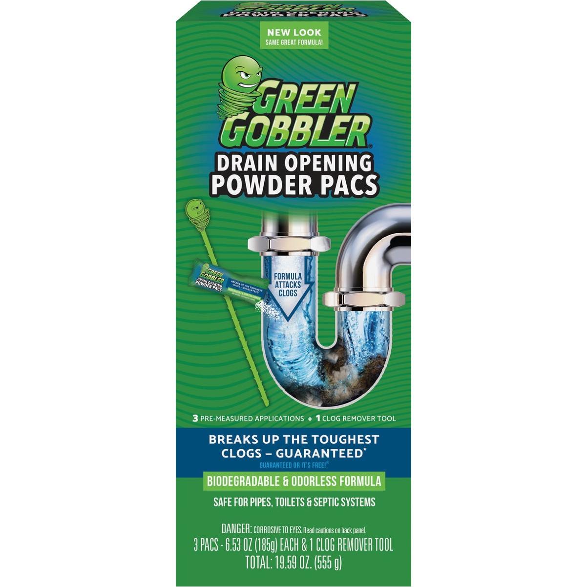 Green Gobbler 6.53 Oz. Granular Pac Drain Opener (3-Pack)