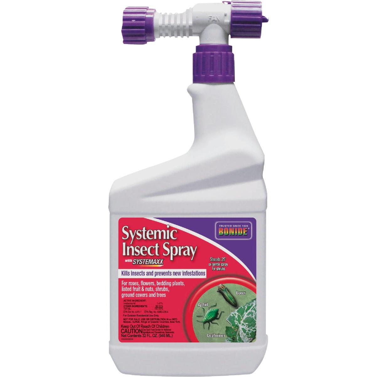 Bonide 32 Oz. Ready To Spray Hose End Systemic Insect Spray with Systemaxx