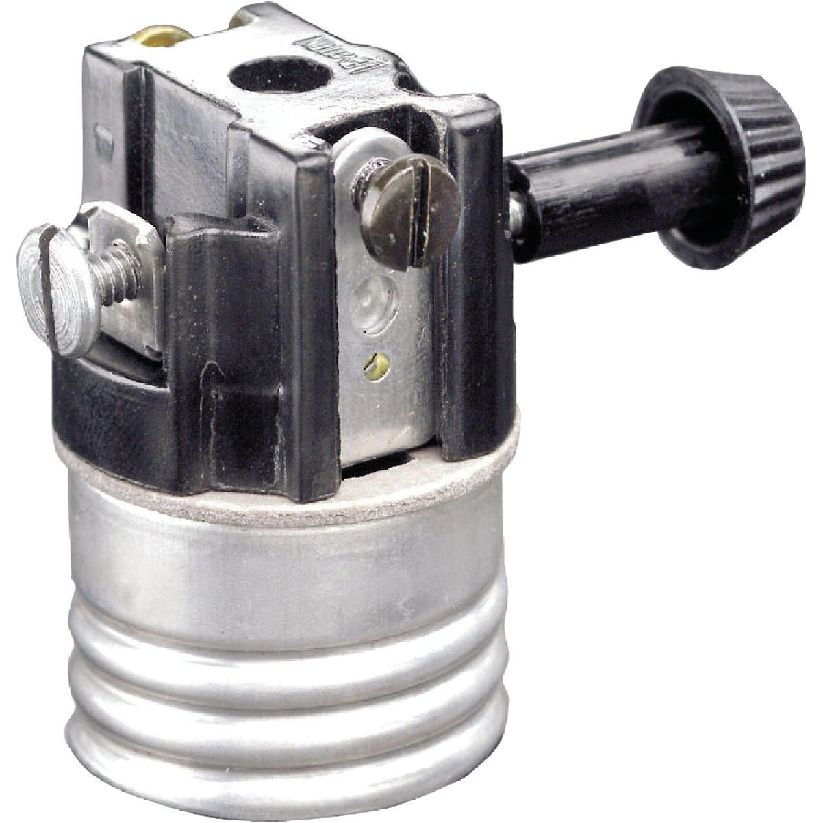 Leviton Turn-Knob Medium Base Steel Interior Lamp Socket