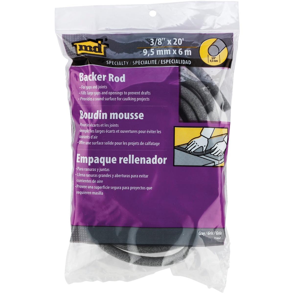 M-D Building Products 20 Ft. Gray Foam Backer Rod for Small 3/8 In. Gaps and Joints