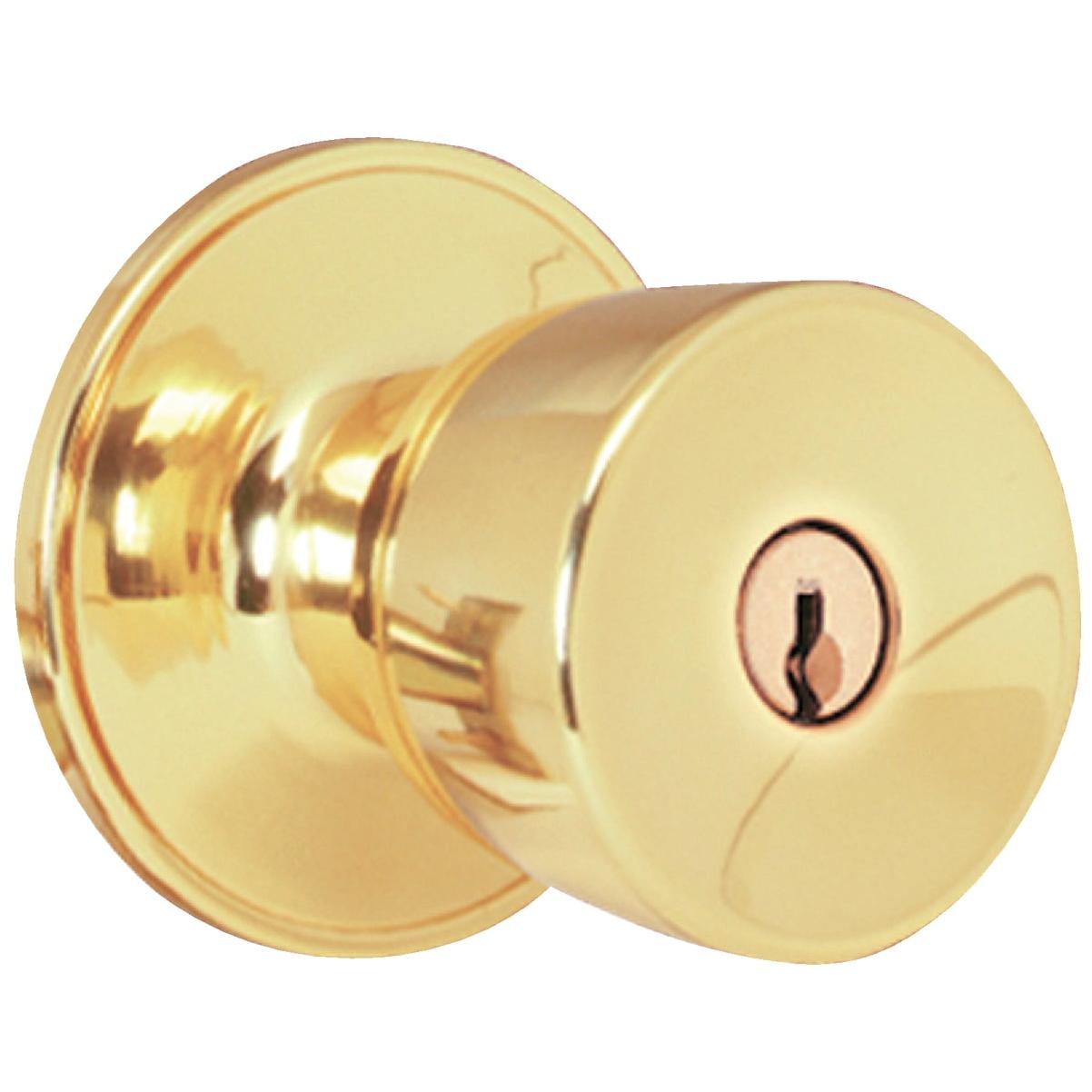 Dexter Bright Brass Entry Door Knob