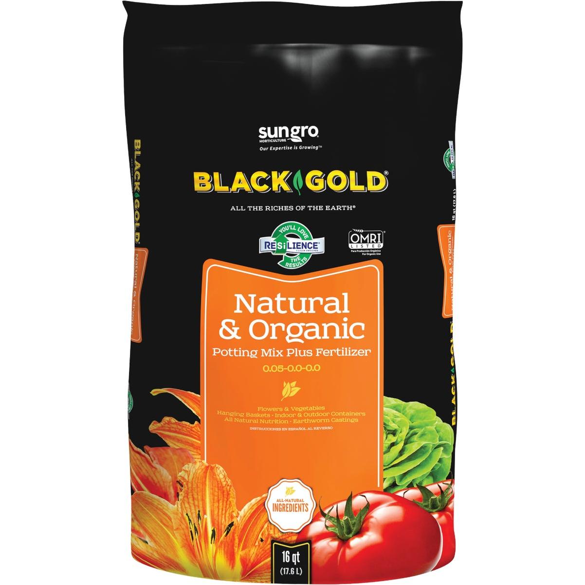 Black Gold 16 Qt. 131/3 Lb. All Purpose Natural & Organic Potting Soil