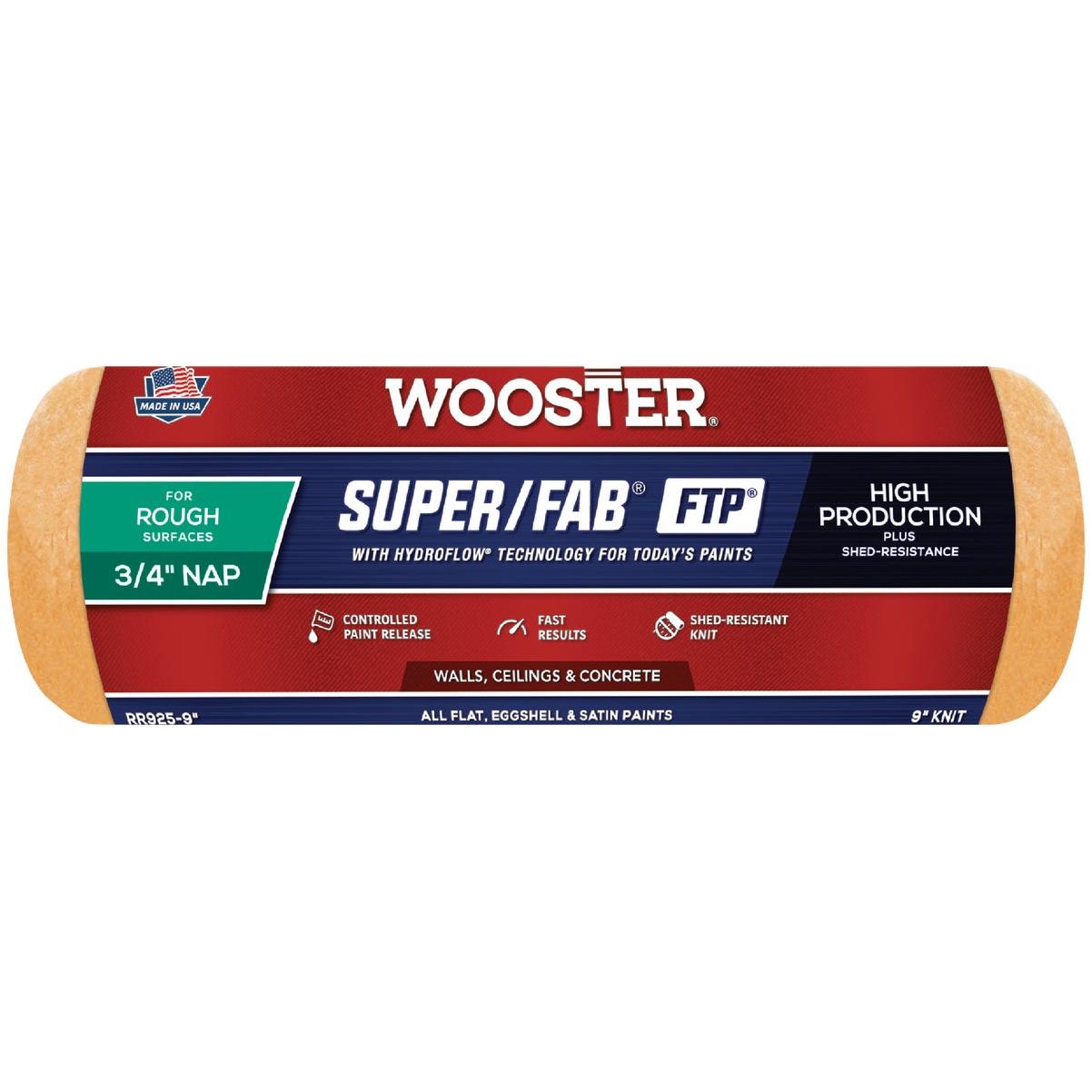 Wooster Super/Fab FTP 9 In. x 3/4 In. Knit Fabric Roller Cover