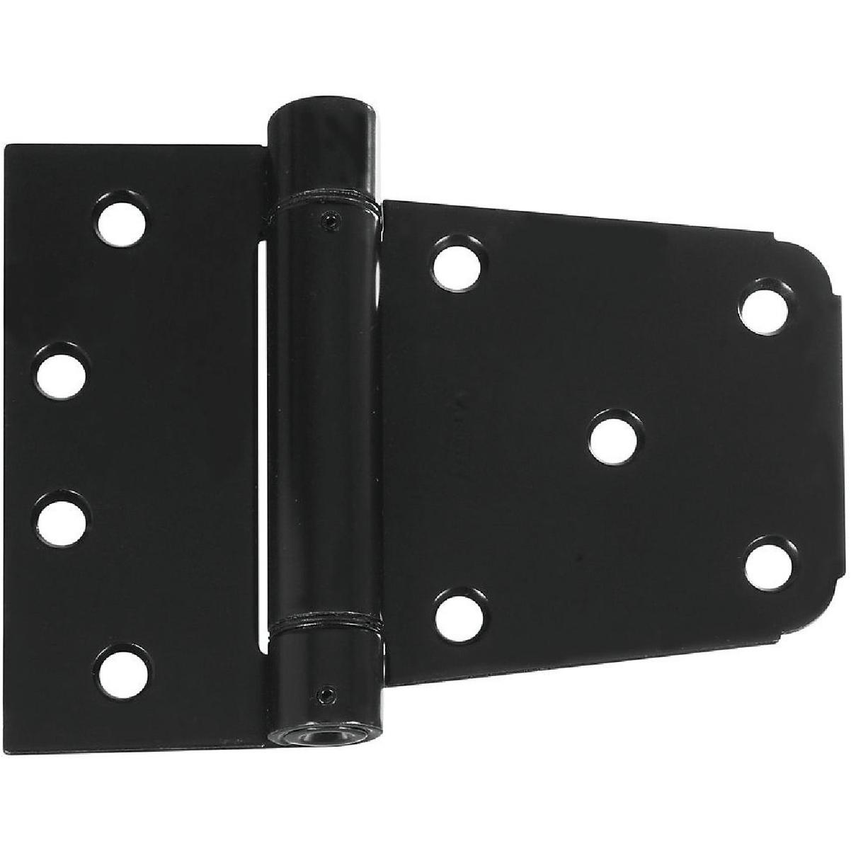 National Hardware 3-1/2 In. Black Heavy-Duty Spring Gate Hinge