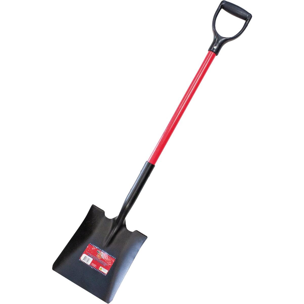Bully Tools 33 In. Fiberglass D-Handle Square Point Shovel