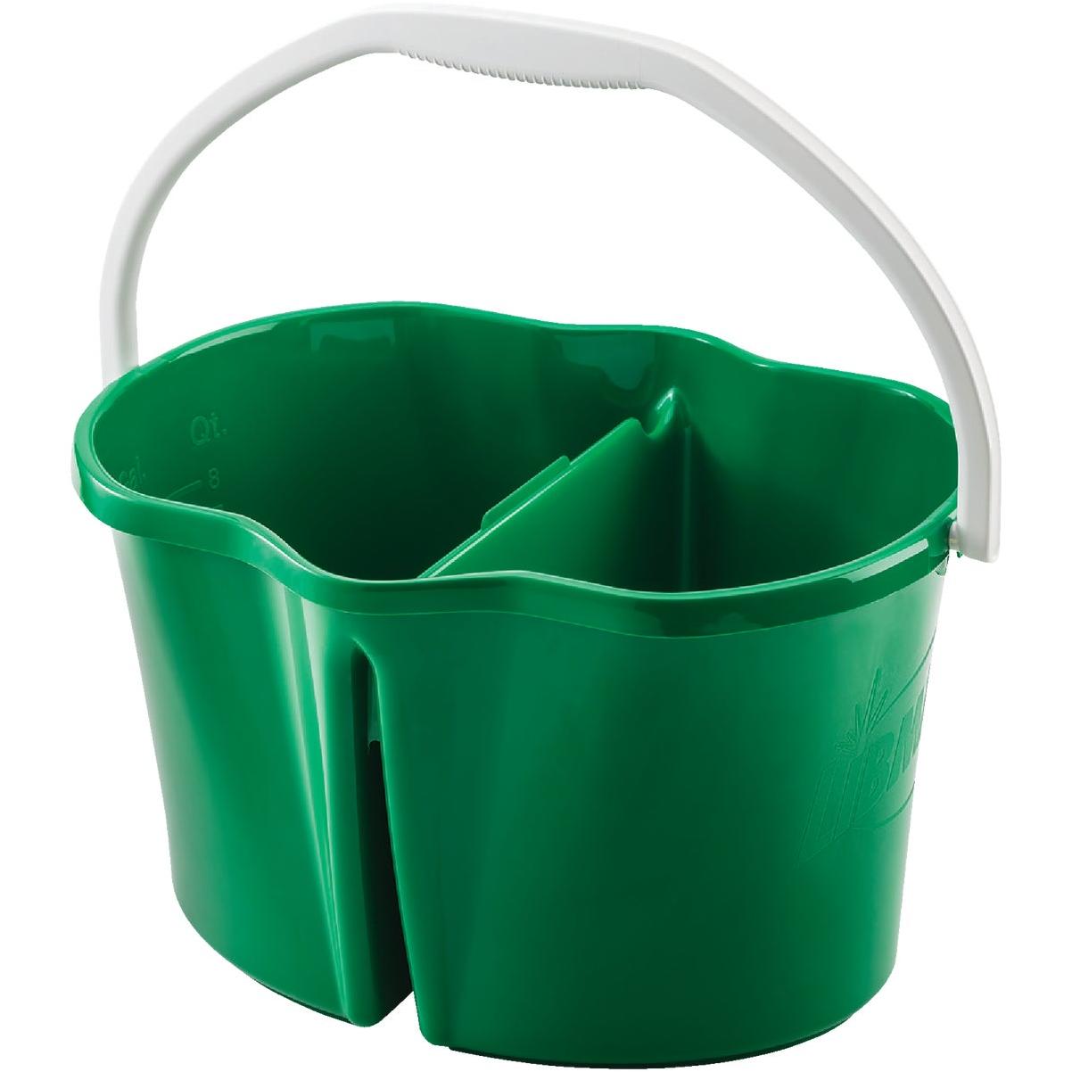 Libman Clean & Rinse 4 Gal. Green Divided Bucket