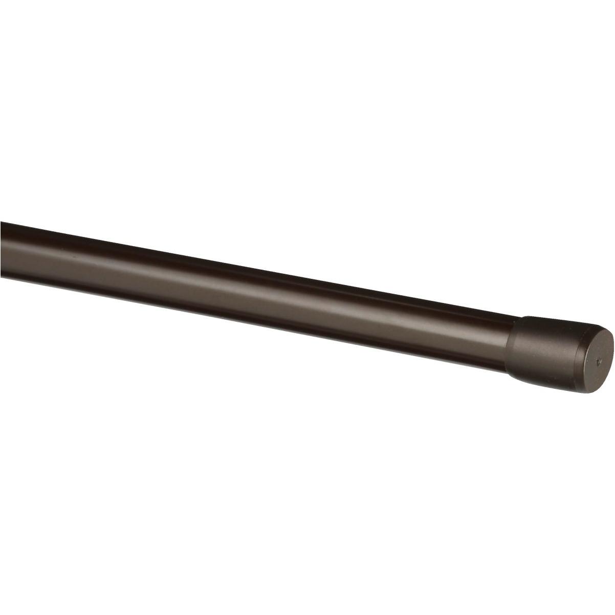 Kenney Carlisle 48 In. To 75 In. 5/8 In. Spring Tension Rod, Chocolate