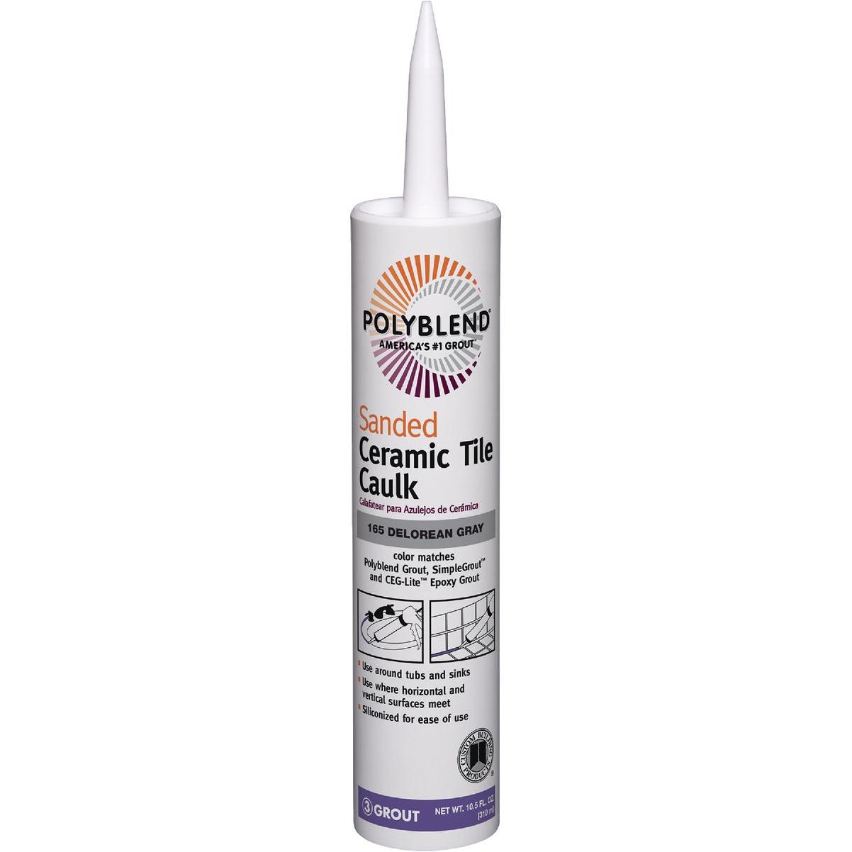 Polyblend 10.5 Oz. #165 Delorean Gray Sanded Ceramic Tile Caulk
