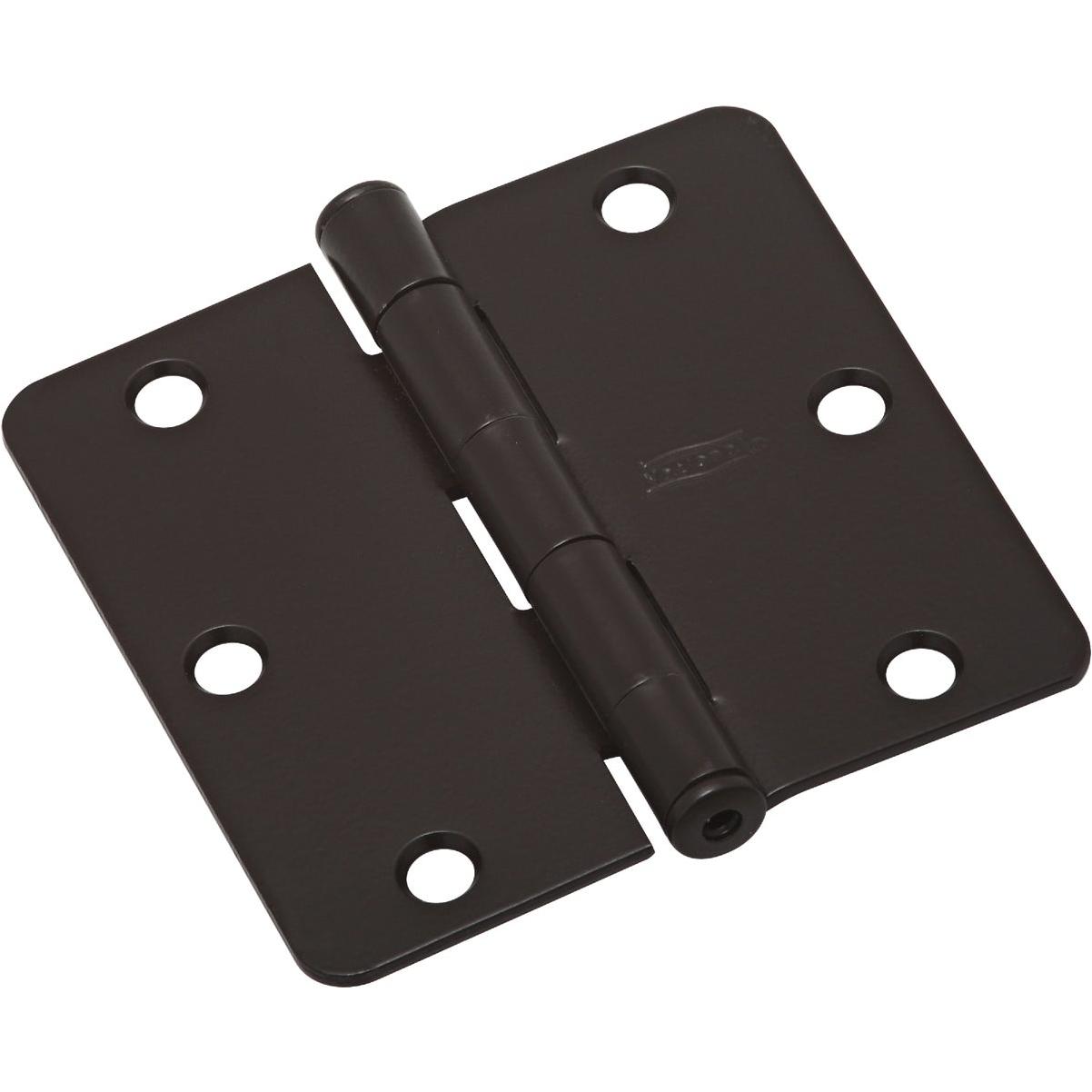 National Hardware 3 In. Oil Rubbed Bronze 1/4 In. Radius Door Hinge