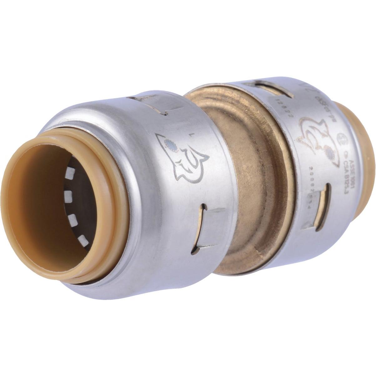 SharkBite 1/2 In. Push-to-Connect Straight Brass Coupling (4-Pack)