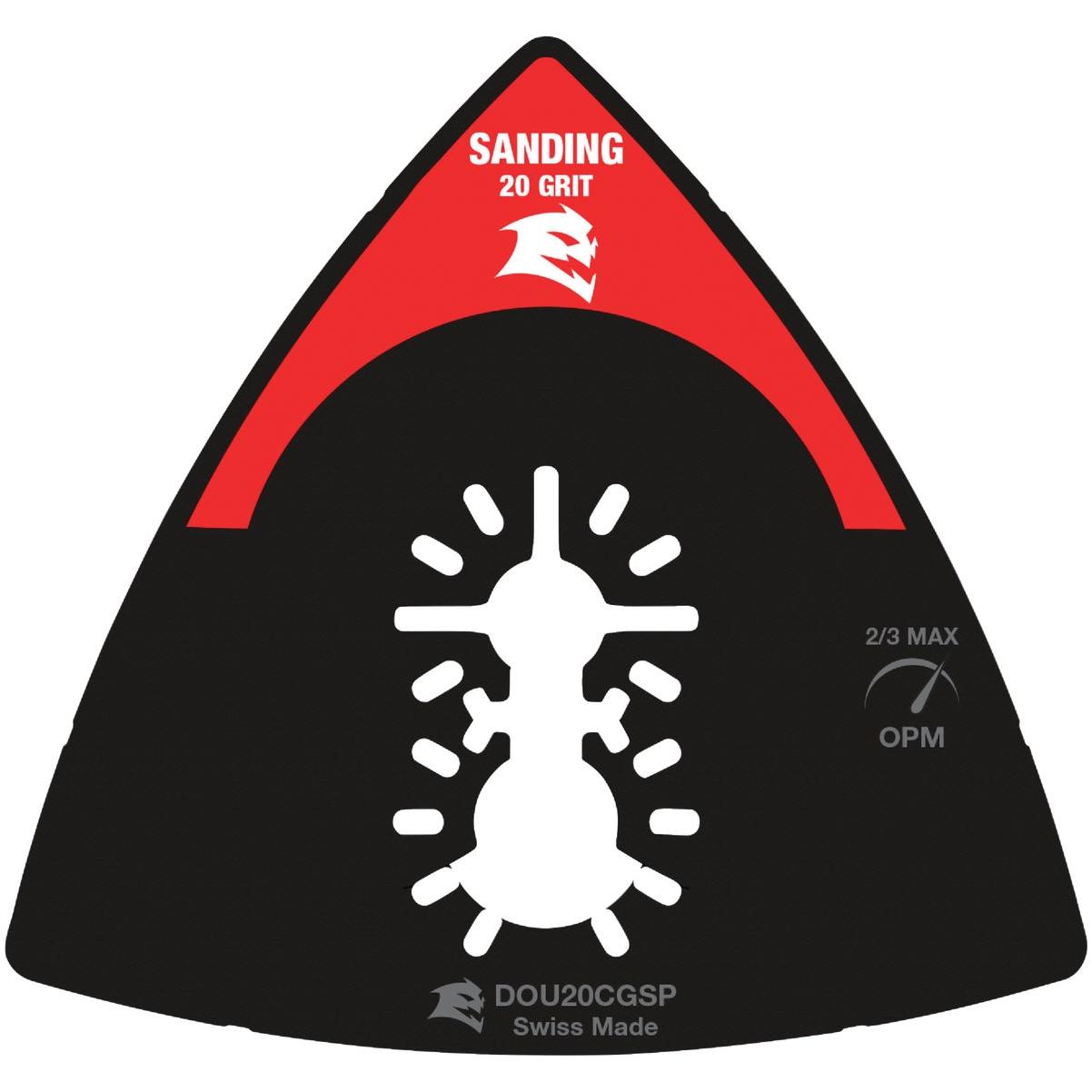 Diablo 20-Grit 3-1/2 In. Universal Fit Oscillating Sanding Plate