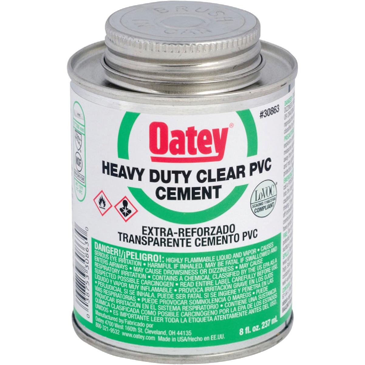 Oatey 8 Oz. Heavy Bodied Heavy-Duty Clear PVC Cement