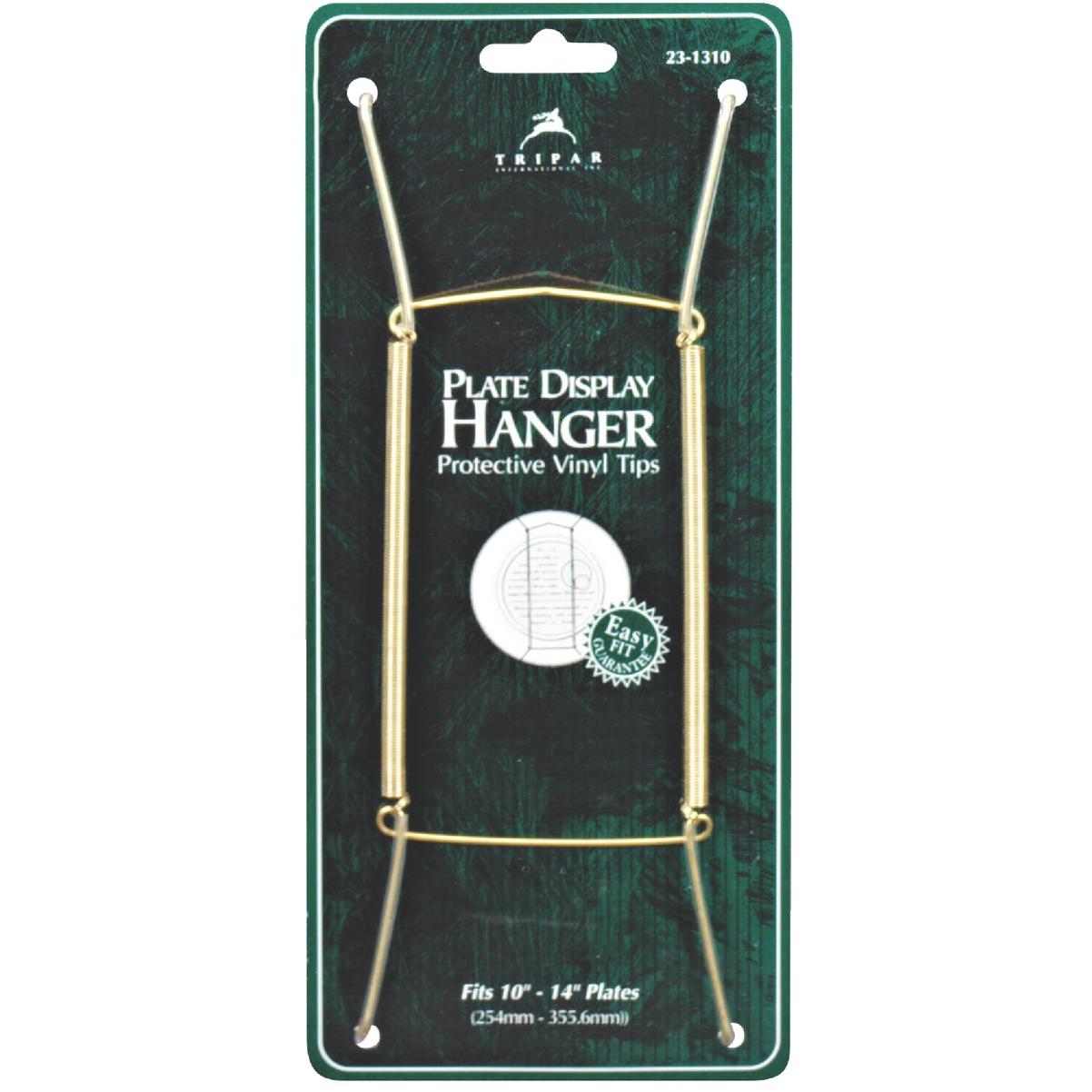 Tripar 10 In. to 14 In. Brass Wire Plate Hanger, 2 Lb. Weight Capacity