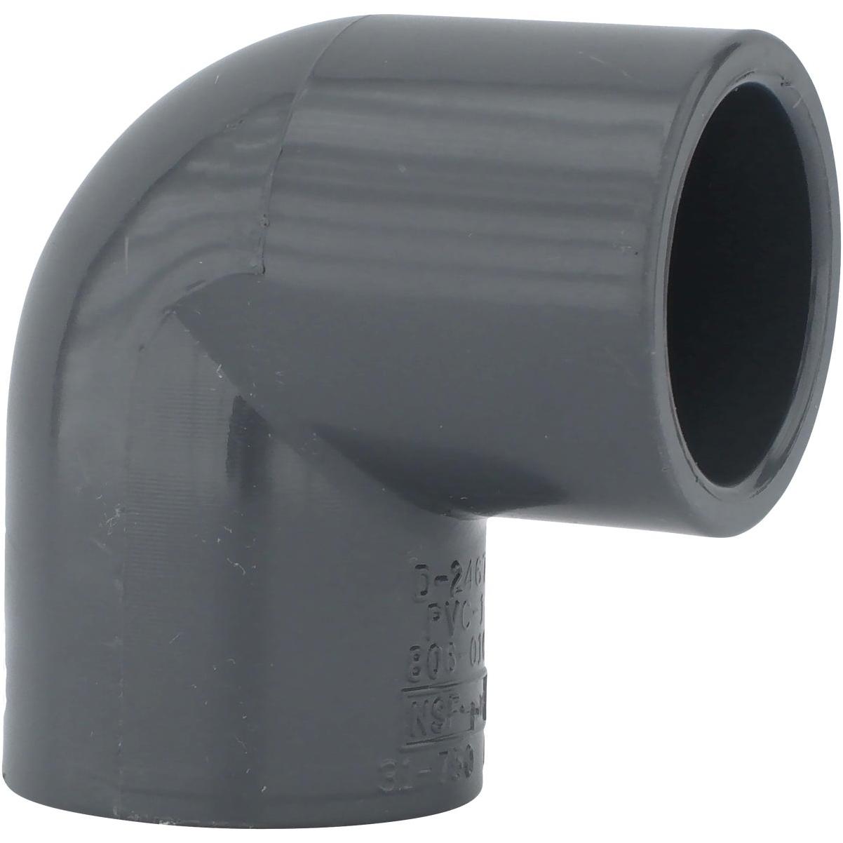 Charlotte Pipe 1 In. Slip x Slip Schedule 80 90 Deg. PVC Elbow (1/4 Bend)