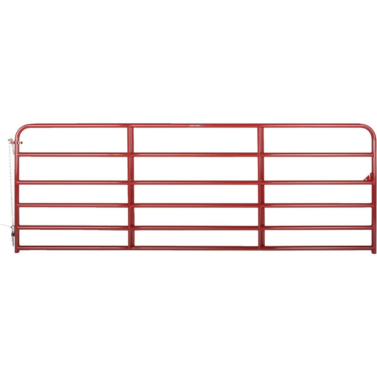 Tarter 50 In. H. x 12 Ft. L. x 1-3/4 In. Tube Diameter Red Economy Tube Gate