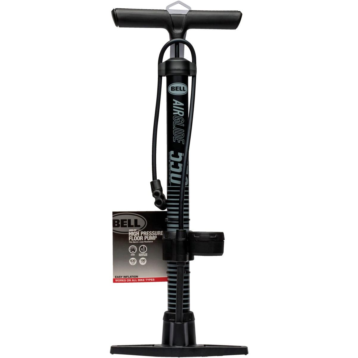 Bell Sports Zephyr 550 Schrader/Presta  Valve 100 PSI Bicycle Floor Pump with Gauge