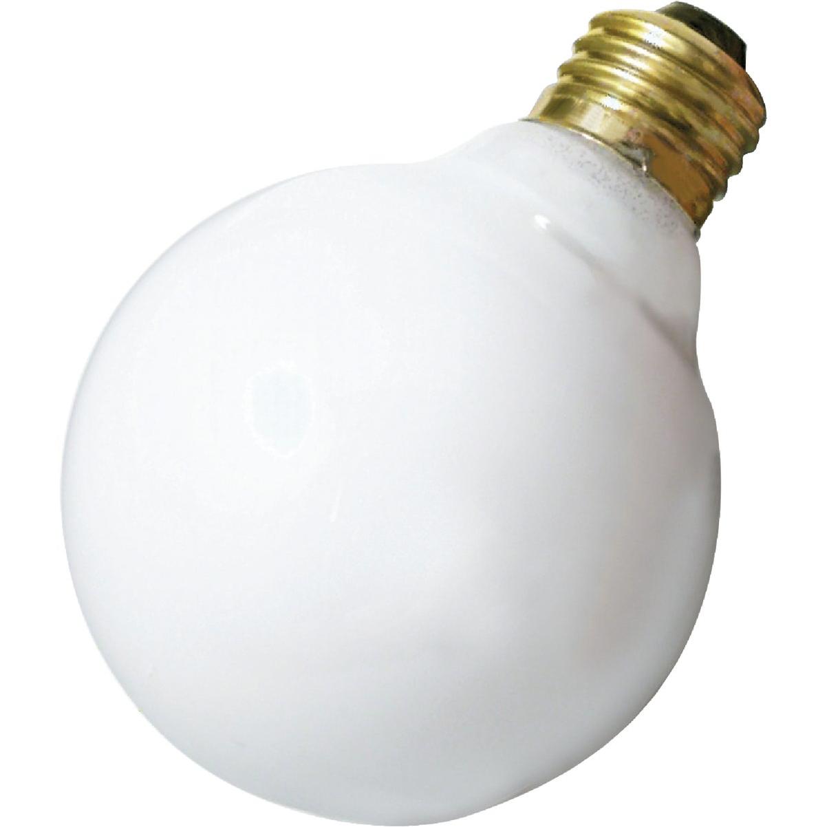 Satco 25W Frosted Soft White Medium Base G25 Incandescent Globe Light Bulb 