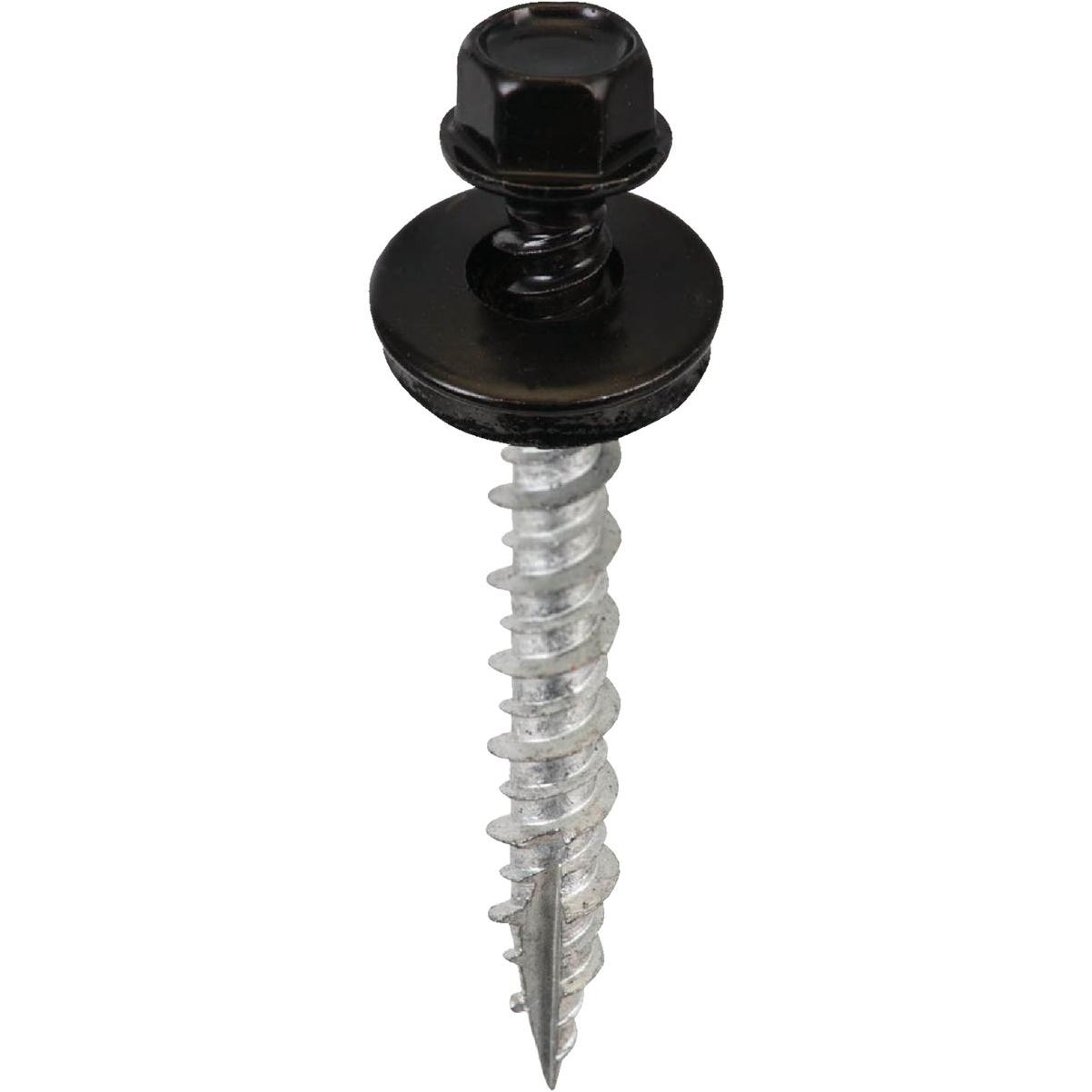 Acorn International #9 x 1-1/2 In. Black Washered Metal To Wood Screw (250-Count)