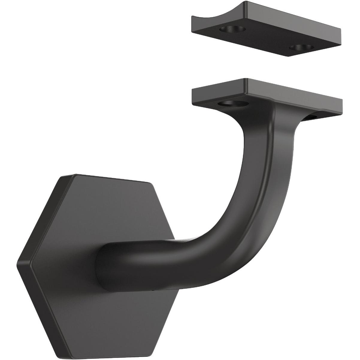 National Hardware Powell 3 In. Matte Black Handrail Bracket