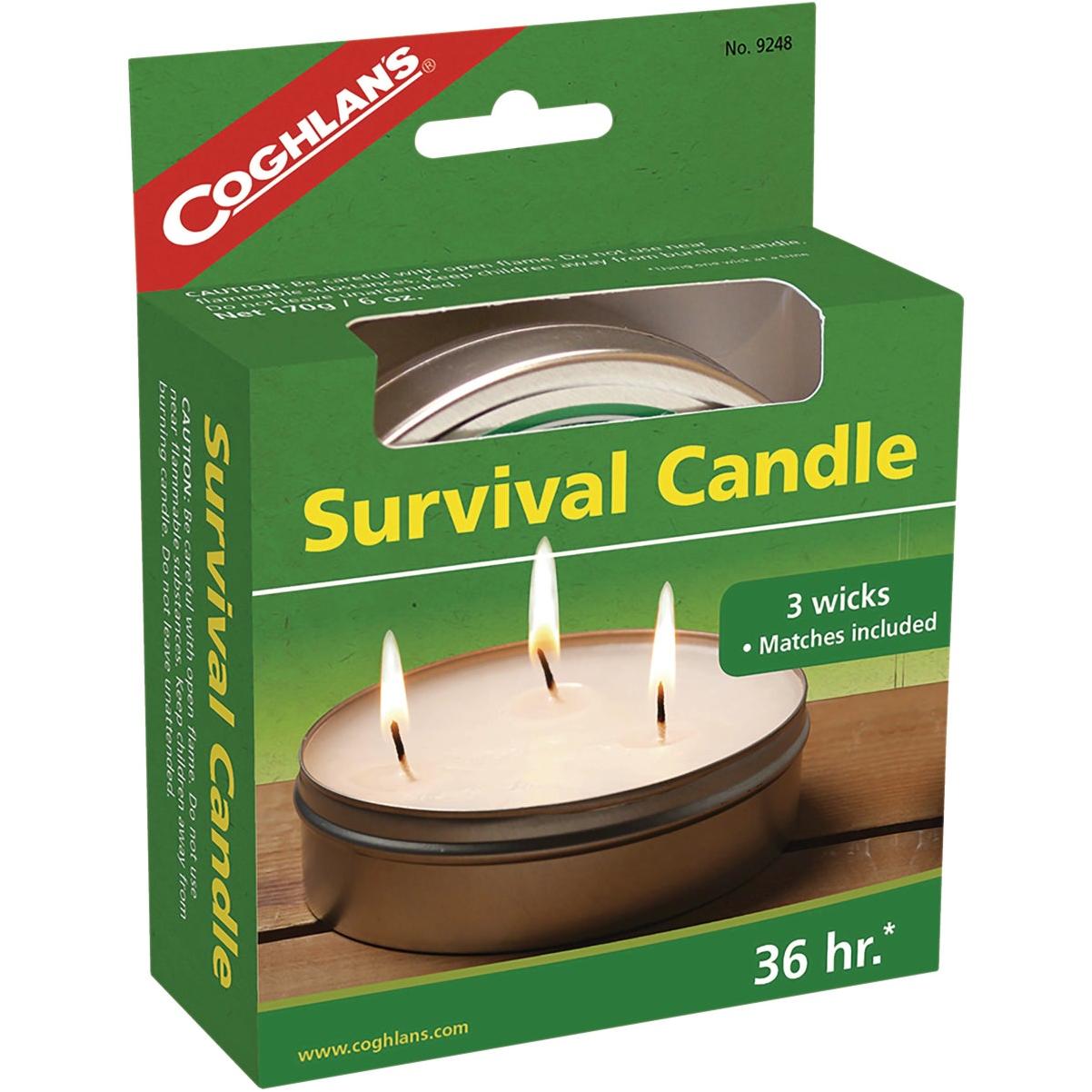 36 Oz. 3-wick Emergency Survival Candle - 36 Hour Burn Time