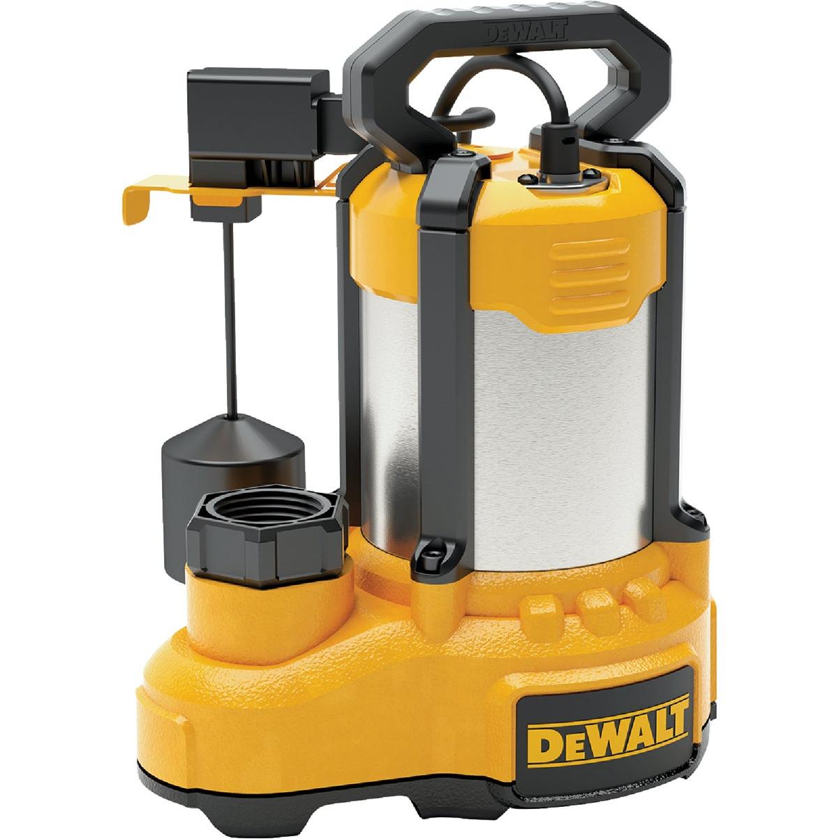 DEWALT 3/4 HP Submersible Stainless Steel /Cast Iron Submersible Sump Pump with Vertical Float Switch