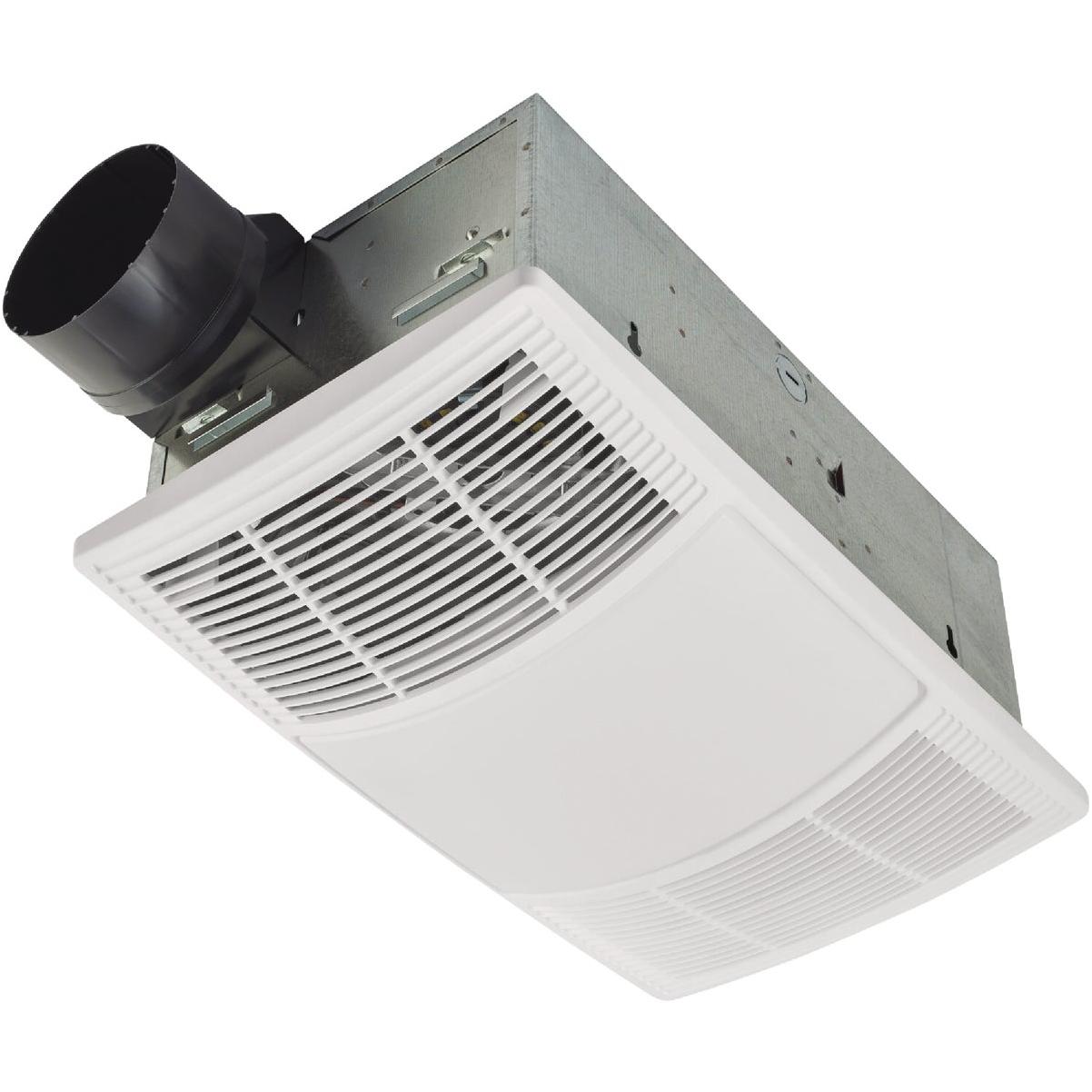 Broan PowerHeat 80 CFM 1.5 Sones 120V Bath Exhaust Fan with Heater & CCT LED Light