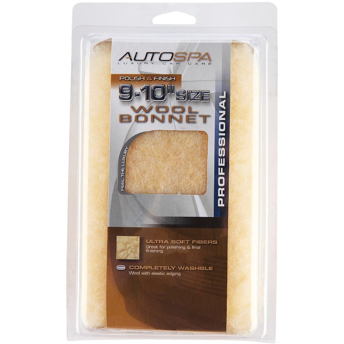 Auto Spa 9" To 10" Washable Wool Polishing Bonnet