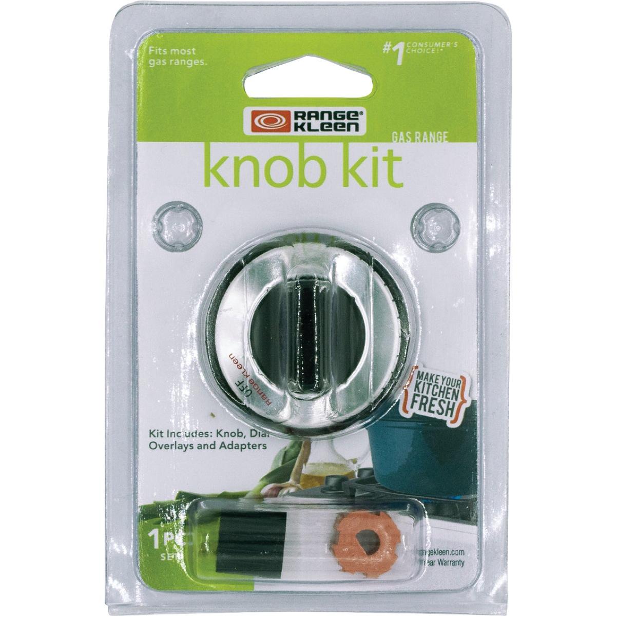 Range Kleen Black Replacement Gas Range And Oven Knob Kit