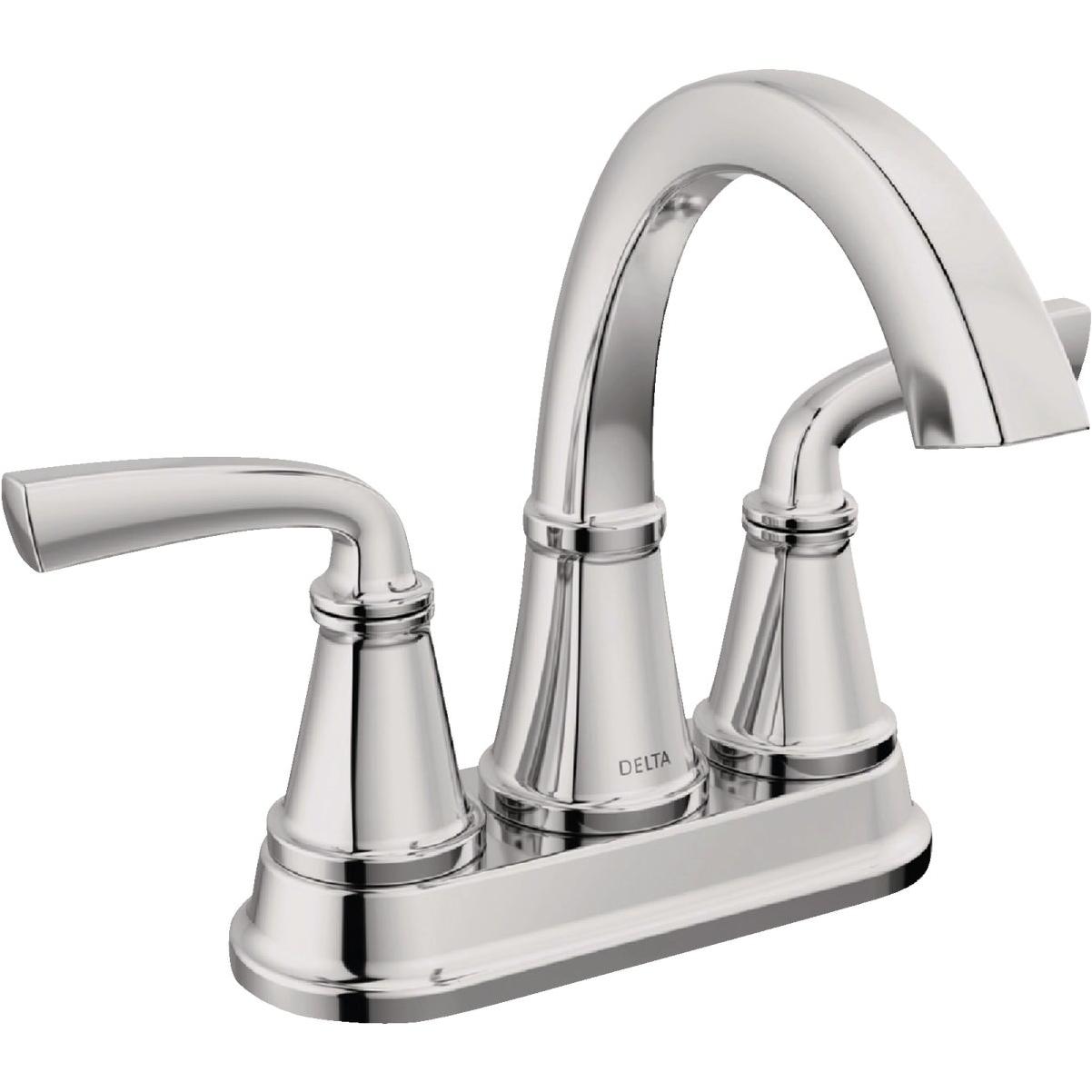 Delta Geist Chrome 2-Handle Lever Centerset Bathroom Faucet