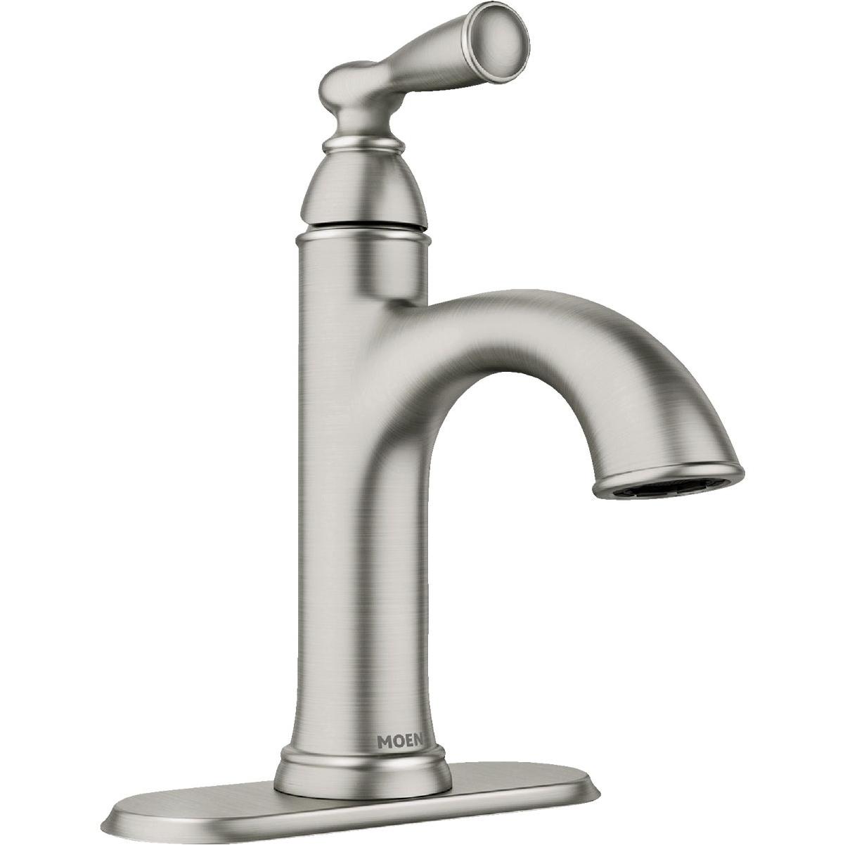 Moen Banbury 1-Handle Lever Centerset Bathroom Faucet, Spot Resist Brushed Nickel
