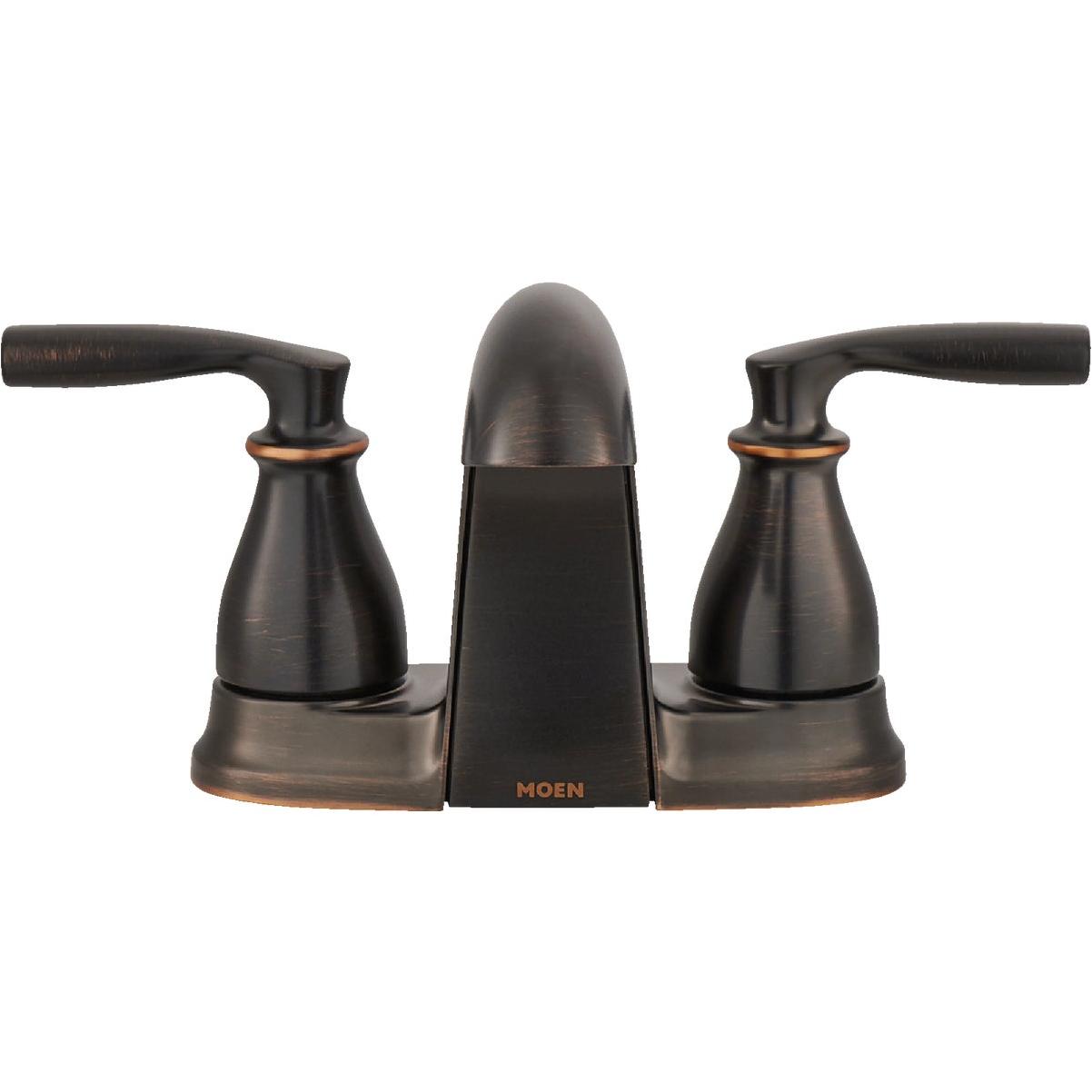 Moen Hilliard 2-Handle Lever Centerset Low Arc Bathroom Faucet, Mediterranean Bronze