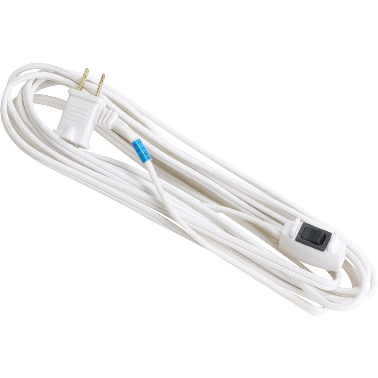 Master Electrician 15 Ft. 16/2 White Extension Cord with Switch