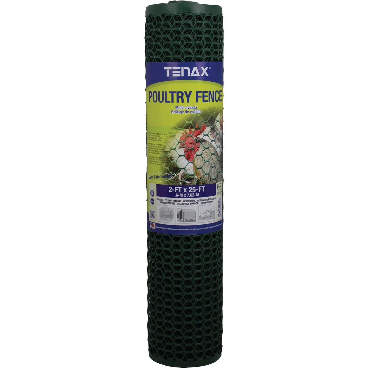 Tenax 3 ft. H X 25 ft. L Polypropylene Garden Fence Green Tenax 3 ft. H X 25 ft. L Polypropylene Garden Fence Green