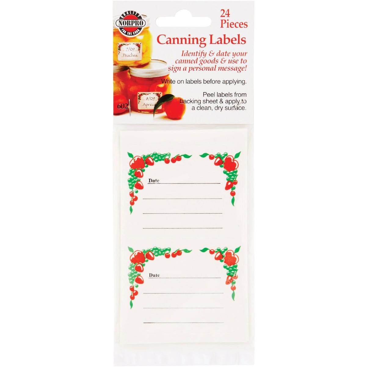 Norpro 2 In. W x 2 In. H Round Jar Label, 2 Styles (36-Pack)