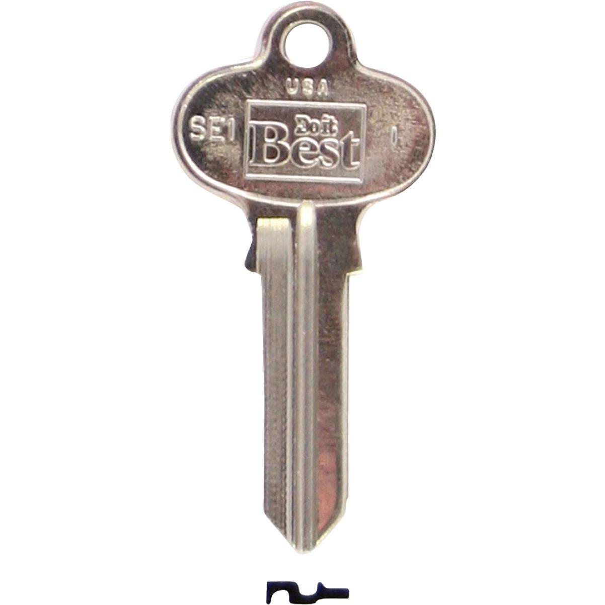 SE1 Brass Nickel Plated Blank Key, 100/Pack SE1 Brass Nickel Plated Blank Key, 100/Pack