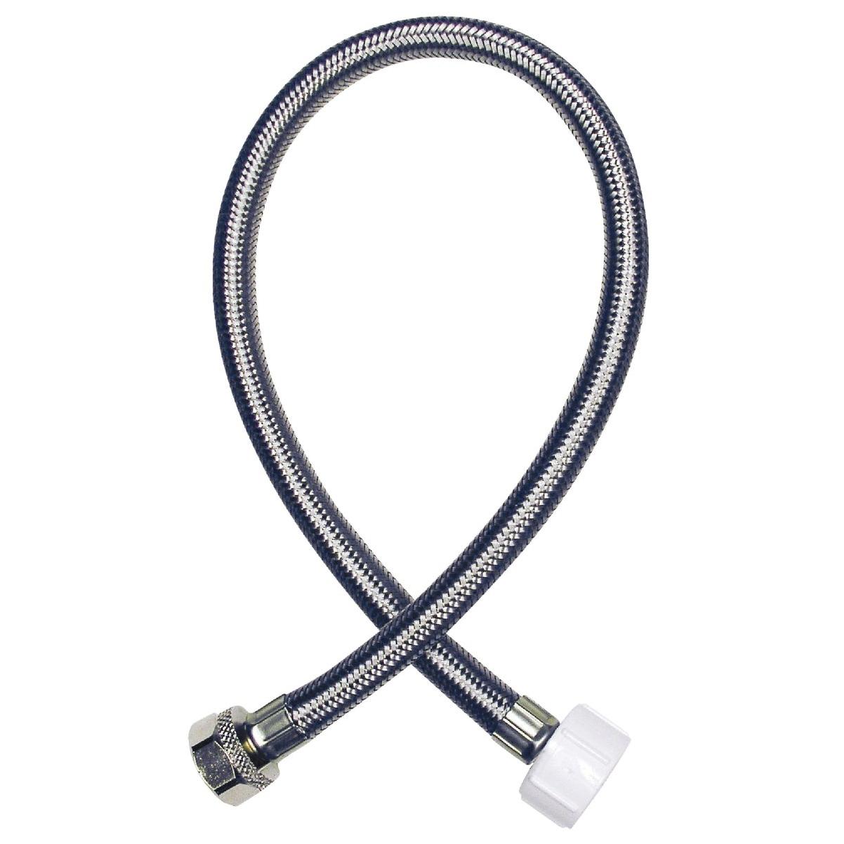 Do it Best 1/2 In. FIP x 7/8 In. BC x 20 In. Braided Stainless Steel Toilet Supply Line