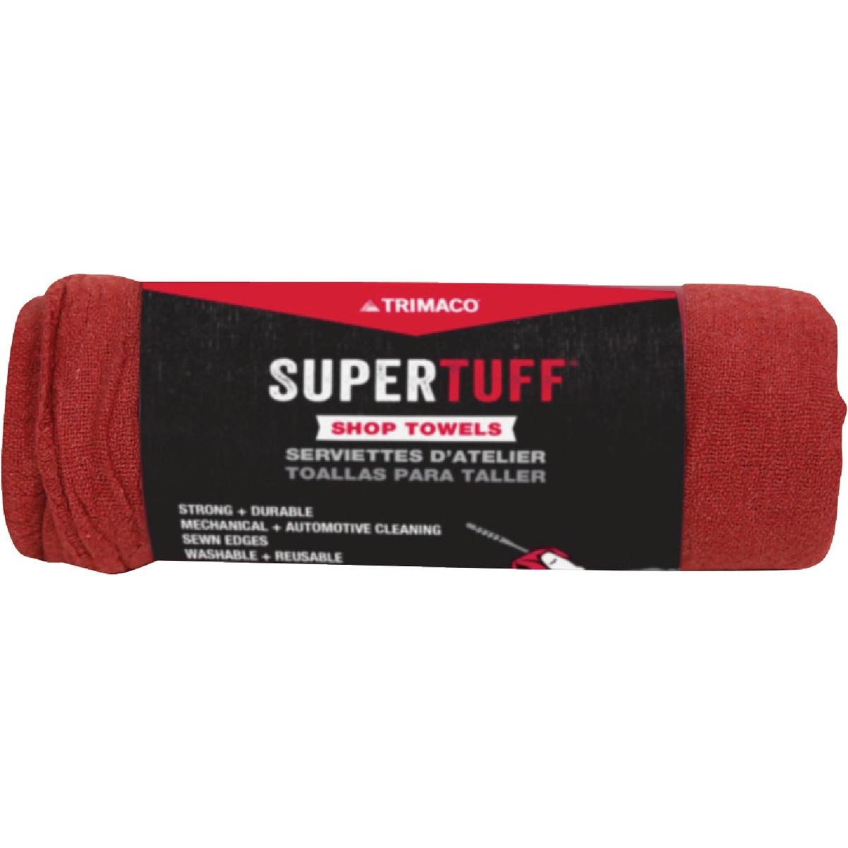 Trimaco SuperTuff 14 In. x 14 In. Red Shop Towels (5-Pack)