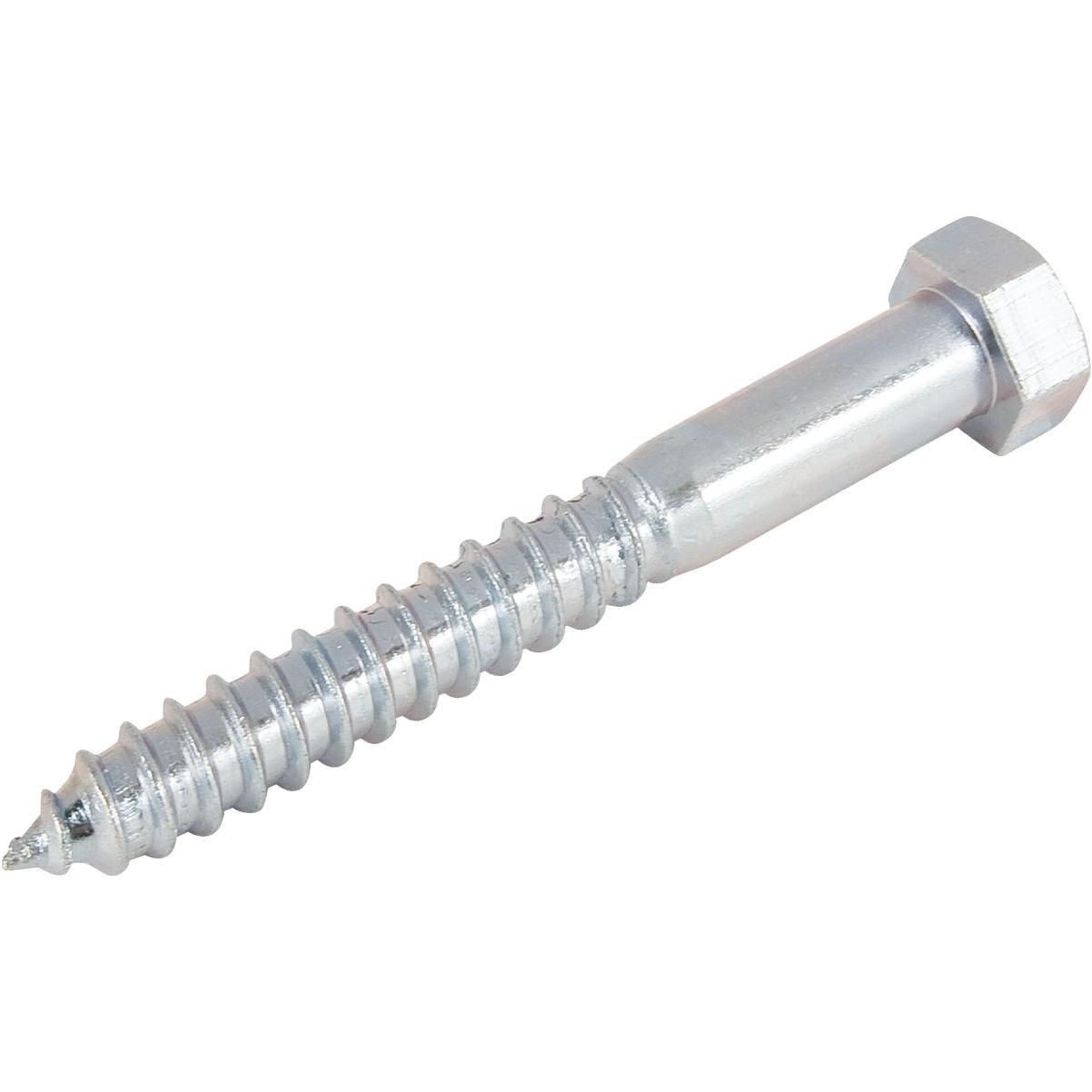 Hillman 1/2 In. x 10 In. Zinc Hex Lag Screw (25-Count)