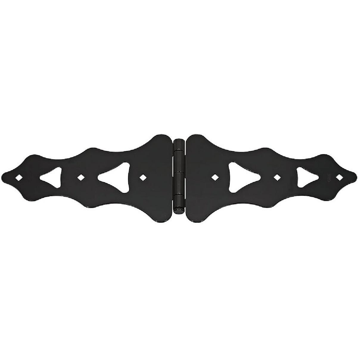 National Hardware 10 In. Black Ornamental Strap Hinge