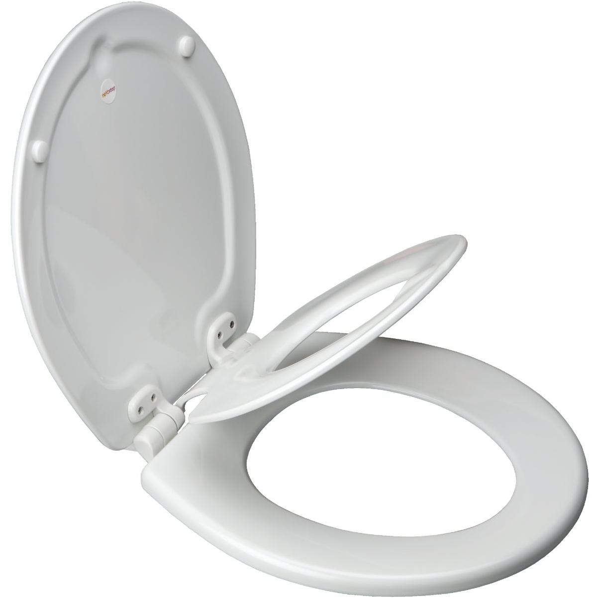 Bemis Mayfair NextStep2 Round Closed WhisperClose White Enameled Wood Toilet Seat