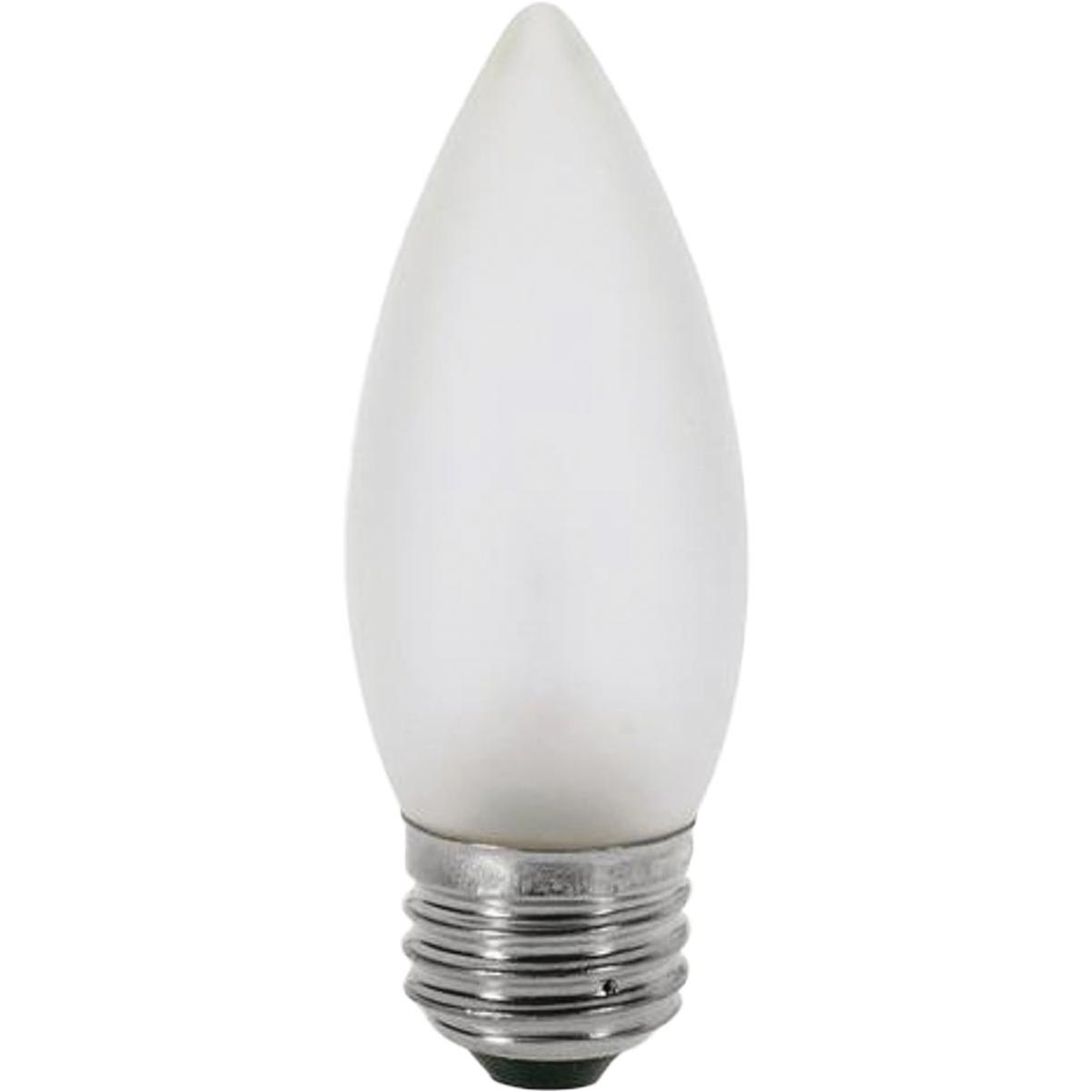 Satco 40W Equivalent Warm White B11 Medium Traditional Frosted LED Decorative Light Bulb (2-Pack)