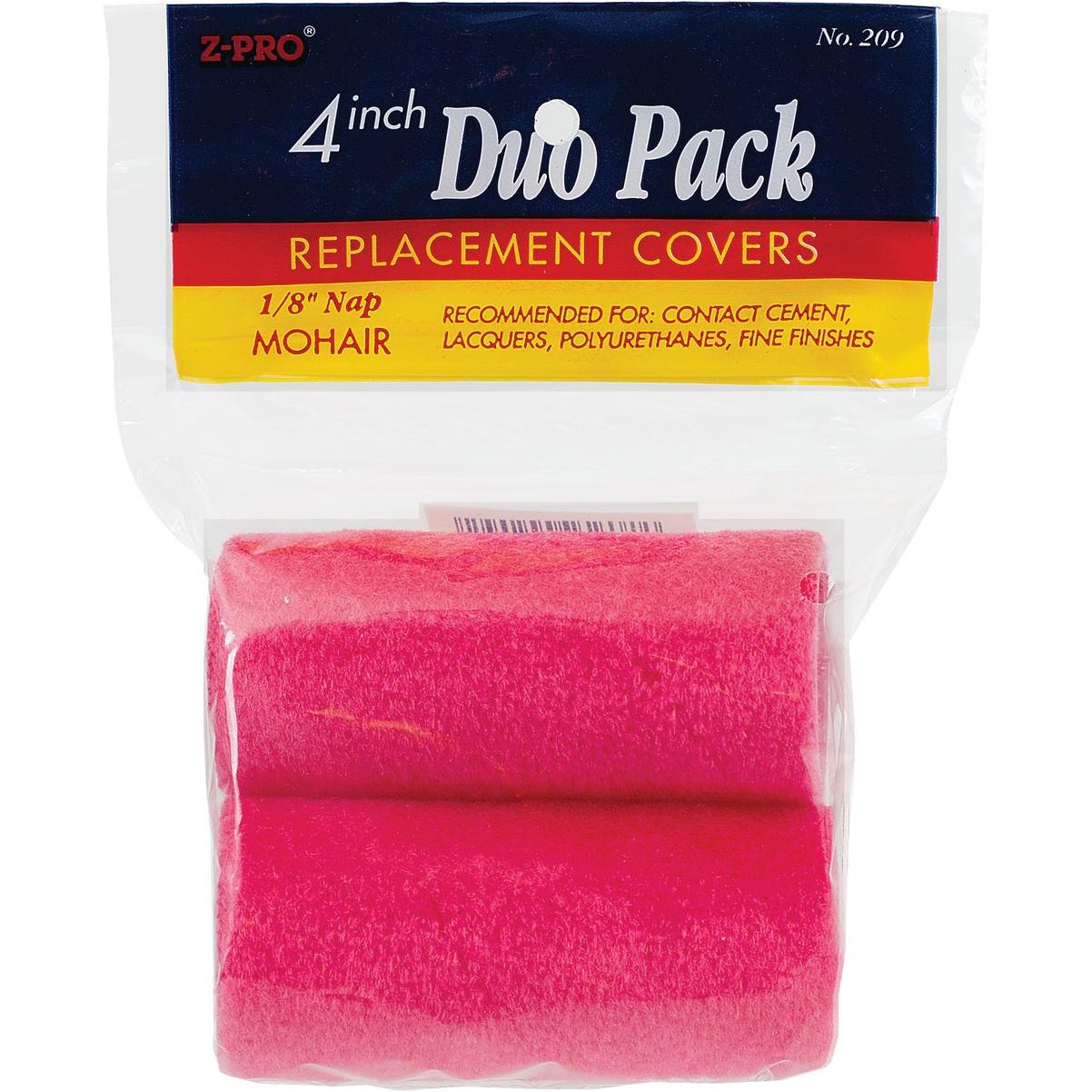 Premier Z-Pro Mohair Knit Fabric Roller Cover 2 Pack - 4 Inch x 1/8 Inch
